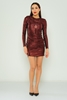 Rissing Star Casual Dresses Black Gold Bordeux Silver bordo şarabı