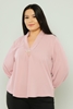 Favori Casual Plus Size Blouse Black Red Ecru Powder Sax Pudra