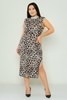 Rissing Star Casual Dress Black Bordeux Leopard Sax Leopar