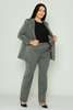 HKN Casual Plus Size Suits Black Grey Navy Anthracite Gri