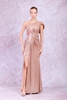 Odrella Night Wear Evening Dresses Fuchsia Mink Sax Black-Silver Emerald Black-Copper Mink