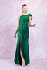 Odrella Night Wear Evening Dresses Fuchsia Mink Sax Black-Silver Emerald Black-Copper Emerald