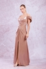 Odrella Night Wear Evening Dresses Fuchsia Mink Sax Black-Silver Black-Gold Emerald Mink