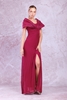 Odrella Night Wear Evening Dresses Black Fuchsia Mink Wine Emerald نبيذ