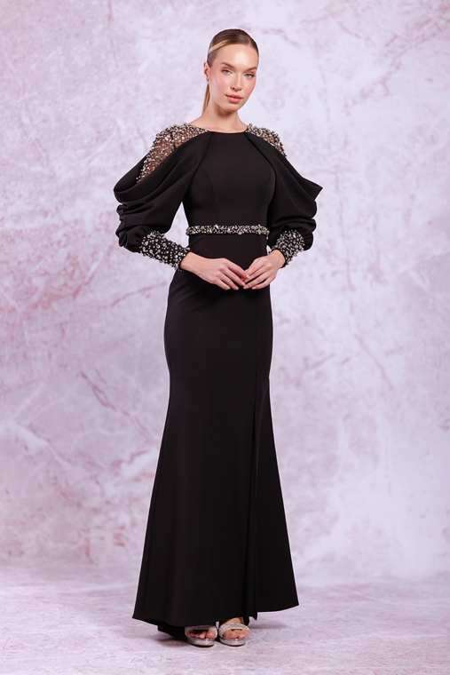 Elit Bella Night Wear Evening Dresses Black Caramel Petroleum