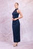 Odrella Night Wear Evening Dresses Black Gold Navy Anthracite lacivert