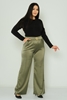 Explosion High Waist Casual Trousers Black Khaki Purple كاكي