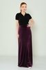 Joymiss Casual Skirts Black Purple