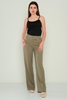 Selen High Waist Casual Trousers Хаки