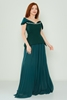 Odrella Night Wear Jumpsuits Black Fuchsia Emerald Emerald