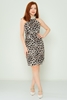 Rissing Star Casual Dresses Black Red Leopard Sax لون النمر