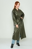 Explosion Leather Casual Woman Coats Black Khaki كاكي