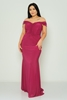 Odrella Night Wear Evening Dress Black Fuchsia Leopard Mink Emerald ضارب الى الحمرة