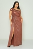 Odrella Night Wear Evening Dress Navy Rose Cinnamon Cinnamon