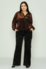 Pole & Pole Casual Plus Size Suits Mink-Black Black-Black Brown-Black Bordeux-Black Brown-Black