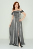 Alinçe Night Wear Evening Dresses Black Silver Navy Sax Silver