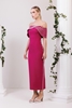 Odrella Casual Evening Dresses Fuchsia Caramel Peanut Şarap