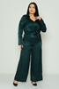 Biscuit Casual Plus Size Suits Black Red Petroleum Green Light Petroleum