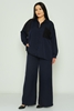 Pole & Pole Casual Plus Size Suits Black Green Bordeux Navy Navy