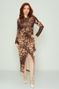 Lila Rose Casual Dresses Black Red Brown Leopard Stone Olive بنى - لون النمر