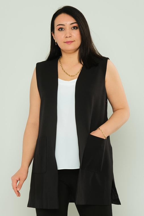 Favori Casual Plus Size Jackets Jackets Black