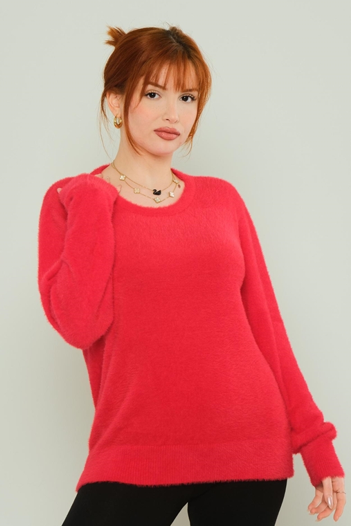 Yes Play Casual Jumpers Red Camel Ecru