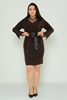 Mac Park Casual Dress Black Brown коричневый