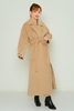 Dolce Bella Casual Woman Coats Red Grey Beige Camel Fuchsia Coral Mustard Camel