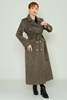 Dolce Bella Casual Woman Coats Bordeux Fuchsia Camel