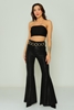 Lila Rose High Waist Casual Trousers Black