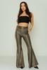 Lila Rose High Waist Casual Trousers Black-Gold