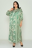 Pole & Pole Maxi Casual Dress Bordeux-Beige Green-Beige Green-Beige