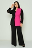 Qne Tu Casual Plus Size Suits Orange Fuchsia Black-Orange Dark фуксия