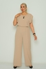 Selen Casual Jumpsuits Black Beige Mink Sax Бежевый