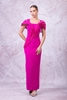 Odrella Night Wear Evening Dresses Black Fuchsia Khaki Caramel Stone Fuchsia