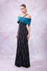 Elit Bella Night Wear Evening Dresses Black-Red Black-Petroleum Black-Caramel черный  - нефть