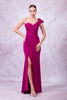 Odrella Night Wear Evening Dresses Black Fuchsia Mink Sax Emerald Fuşya