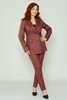 Missfrendy Casual Suits Black Pink Brown Bordeux Navy Tile Khaki bordo şarabı