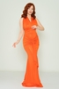 Rengin Night Wear Evening Dresses Black Orange Petroleum Orange