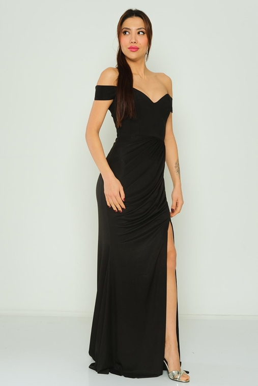 Rengin Night Wear Evening Dresses Black Brown Lilac