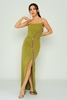 Rengin Night Wear Evening Dresses Black Sax Olive Olive