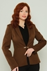 Mangosteen Blazer Casual Jackets بنى