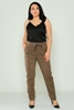 Mosento Casual Trousers Black Brown Khaki بنى