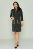 Mac Park Casual Dress Black Brown Anthracite Stone Anthracite