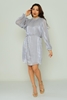 Green Country Long Sleeve Casual Dresses Black Grey Bordeux Beige Grey