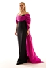 Hot Contact Night Wear Evening Dresses Black Blue Gold Ecru Powder Black-Fuchsia Black-Ecru Black-Saffron Black-Fuchsia