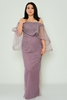 Odrella Night Wear Evening Dress Red Mink Sax Lavender Lavanta