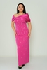 Odrella Night Wear Evening Dress Black Blue Pink Fuchsia Caramel Stone Emerald фуксия