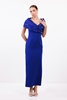 Odrella Night Wear Evening Dresses Fuchsia Purple Stone Black-White Sax