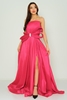 Odrella Night Wear Evening Dresses Black Beige Fuchsia Emerald Fuşya